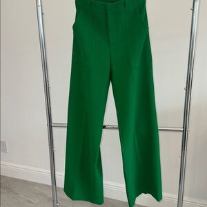 Aqua Green Wide-Leg Pants